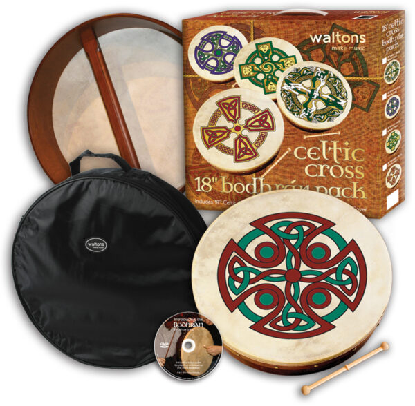 Waltons 18" Celtic Cross Bodhran Pack | Carew Cross