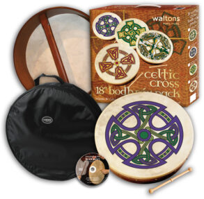 Waltons 18" Celtic Cross Bodhran Pack | Fanore Cross