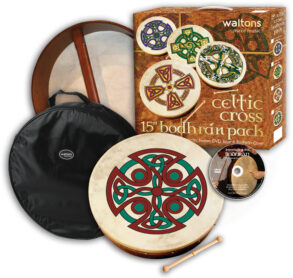 Waltons 15" Celtic Cross Bodhran Pack | Carew Cross