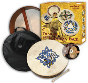 Waltons 15" Celtic Design Bodhran Pack | Children of Lir