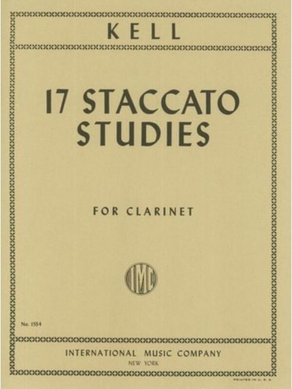 Kell | 17 Staccato Studies for Clarinet.