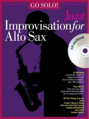 Jazz Improvisation for Alto Sax | Alto Sax Tuition | Book and CD