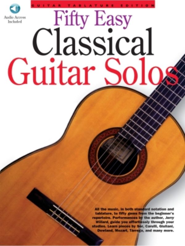 50 Easy Classical Guitar Solos & CD