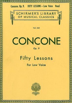 Concone | 50 Lessons, Op. 9 | Low Voice