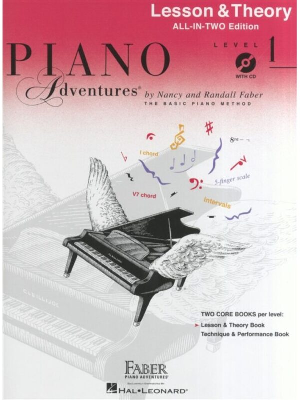 Piano Adventures | All in Two | Lessons and Theory Book + CD | Level 1