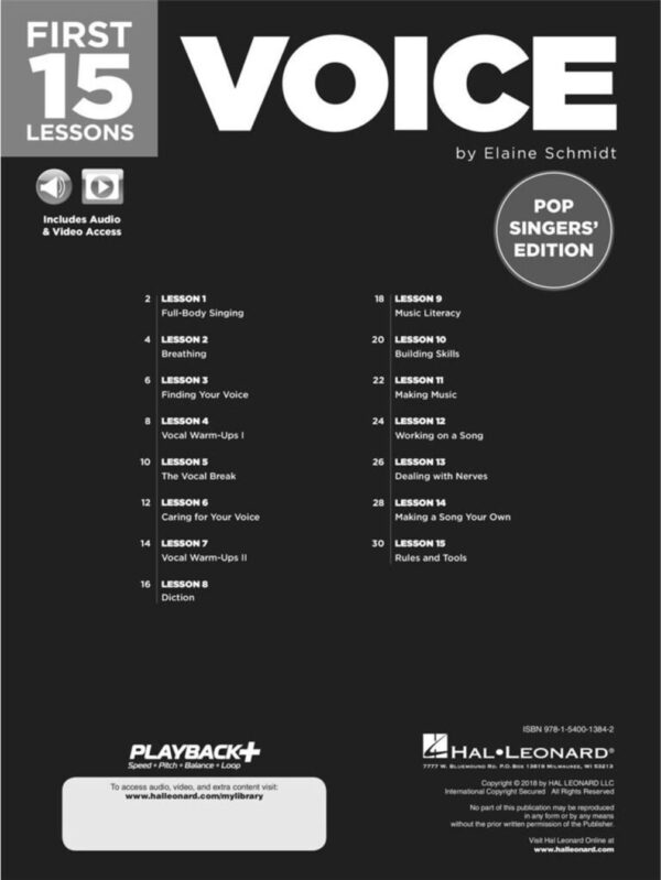 First 15 Lessons | Voice â€“ Pop singers Edition | Beginners Guide