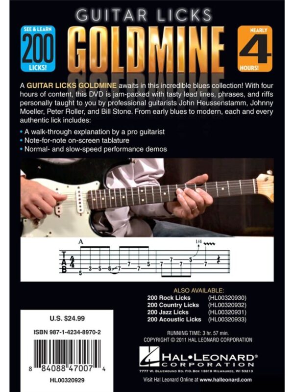 200 Blues Licks | A guitar Licks Goldmine | DVD Nearly 4 Hours