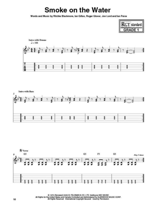 Graded Guitar Songs | Book and Audio online | Guitar Melody and Tab