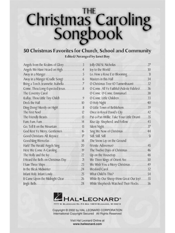 The Christmas Caroling Songbook | Mixed Choir & Accomp | Vocal Score