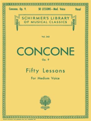 Concone | 50 Lessons Op. 9 | Vocal Tutor for Medium Voice