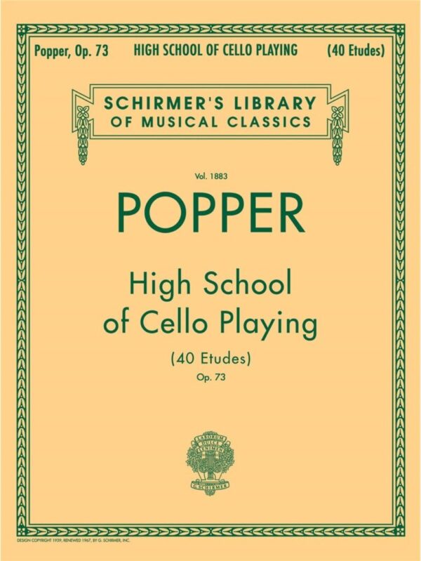 Popper | High School of Cello Playing | 40 Etudes Op. 73