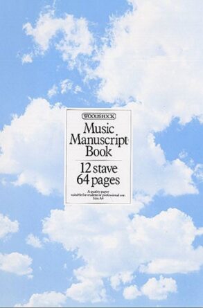 Woodstock Music Manuscript Book | 12 Staves, 64 pages, A4 Spiral Bound