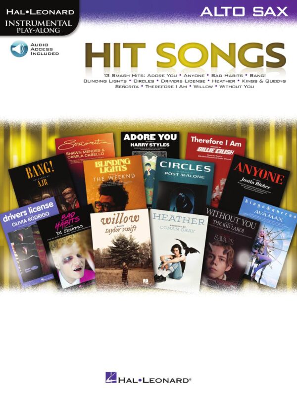 Hit Songs , Play Along Alto Sax