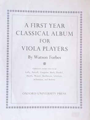 A First Year Classical Album for Viola Players | Viola and Piano