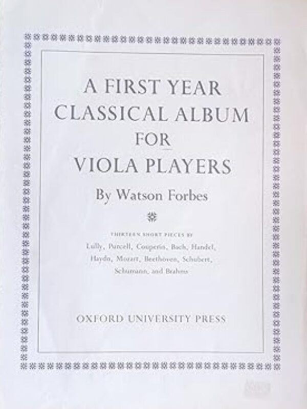 A First Year Classical Album for Viola Players | Viola and Piano