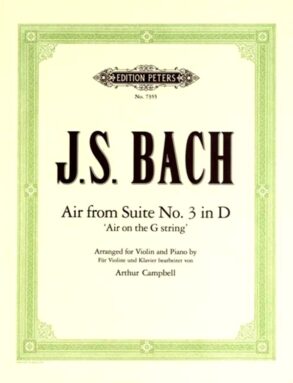 Bach | Air from Suite No. 3 | 'Air on the G String' | Violin & Piano