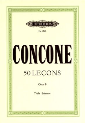 Concone | 50 Lessons, Op. 9 (Medium Voice)