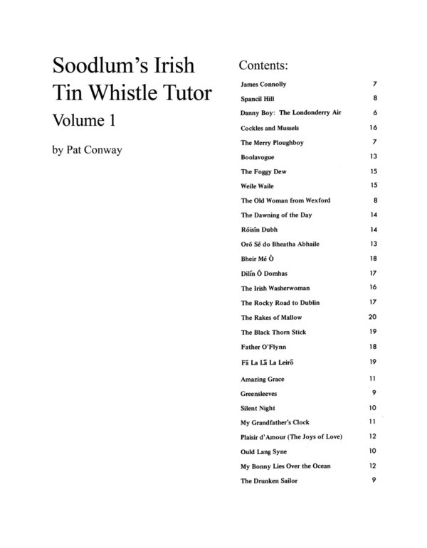 Soodlum's Irish Tin Whistle Tutor | Volume 1