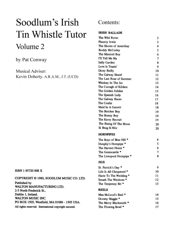 Soodlum's Irish Tin Whistle Tutor | Volume 2