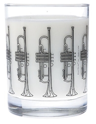 Clear Glass Tumbler: Trumpet