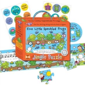 Music For Kids: Jingle Puzzle - Five Little Speckled Frogs