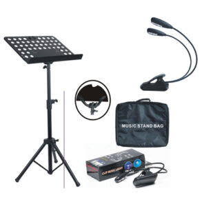 Apextone Orchestral Style Music Stand |Light Attachement | carry bag .