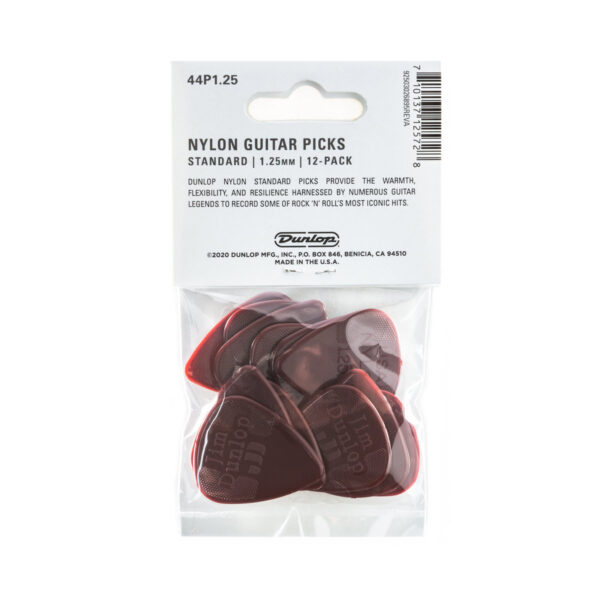 Dunlop Standard Nylon Pick 1.25mm Players Pack (12)