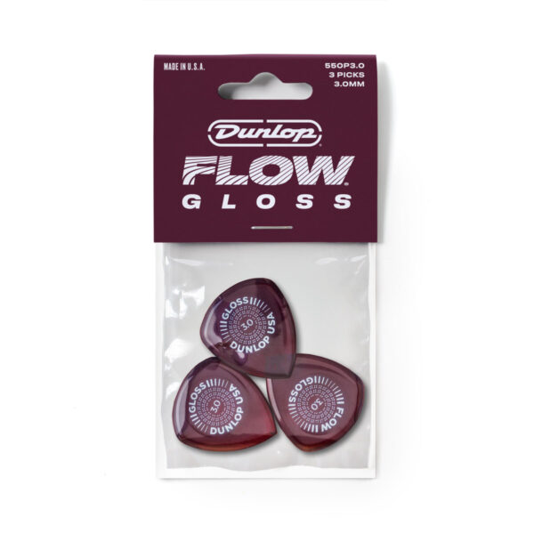 Jim Dunlop Flow Pick Gloss  3.00mm Players Pack