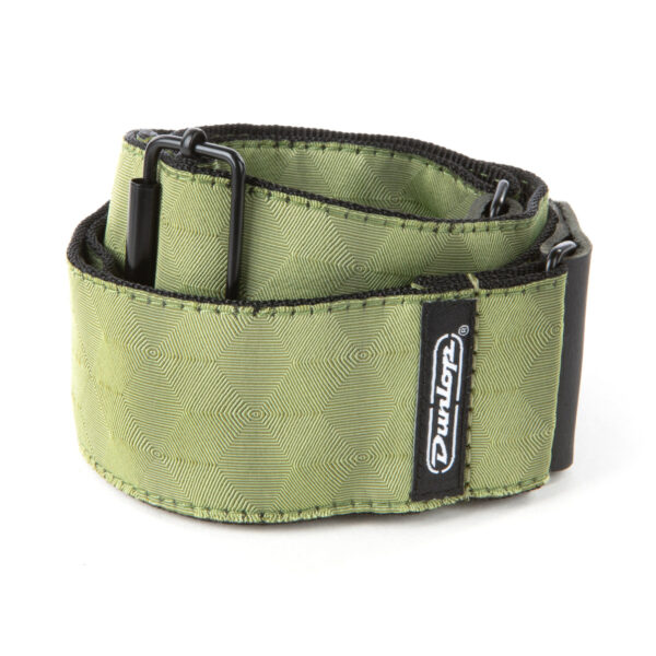 Dunlop Jacquard Hexagon Echo Olive Strap