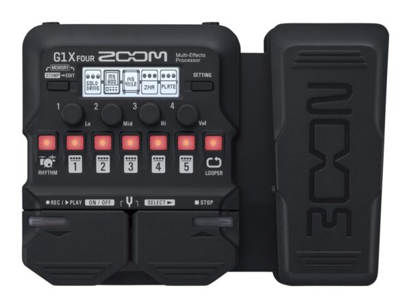 Zoom G1X Four Guitar Multi Effects Pedal with Expression Pedal