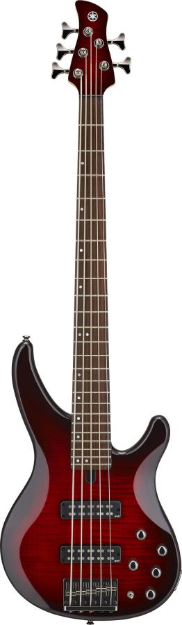 Yamaha TRBX605FMDRB | 5 String Electric Bass | Dark Red Burst