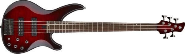 Yamaha TRBX605FMDRB | 5 String Electric Bass | Dark Red Burst