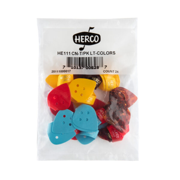 Dunlop Herco Flat Thumbpick 24 Pack , Light