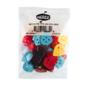 Dunlop Herco Flat Thumbpicks , 24 Pack , Heavy