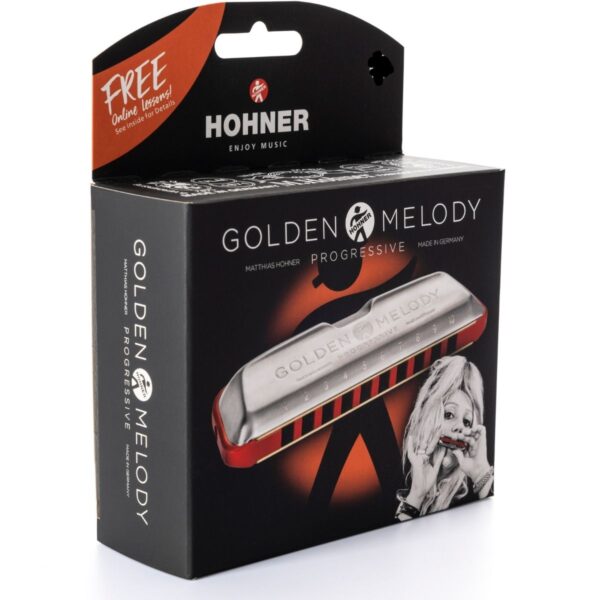 HOHNER Golden Melody Progressive | Pro Diatonic Harmonica | Key D