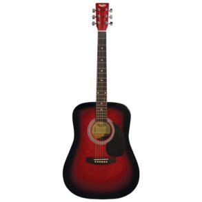 Martini Dreadnought Acoustic Guitar | Red