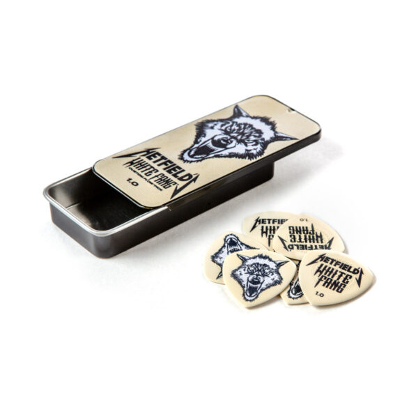 Dunlop James Hetfield White Fang 1 mm Pick Tin