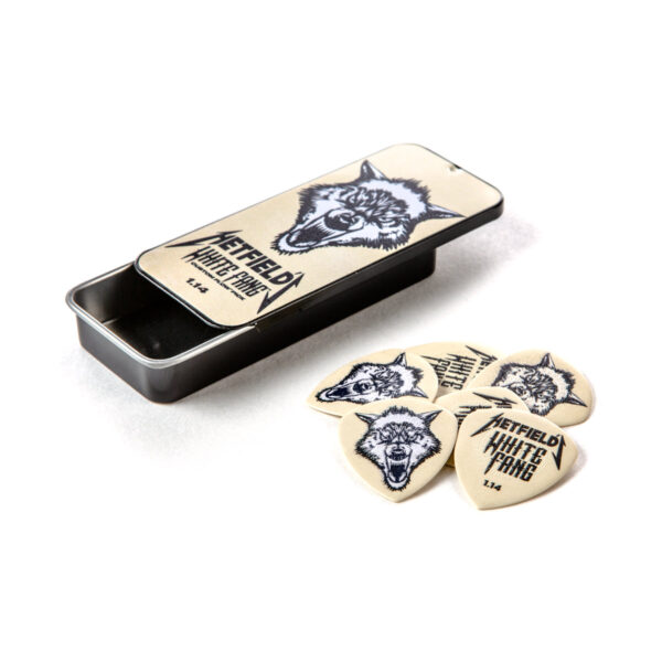 Dunlop James Hetfield White Fang 1.4 mm Pick Tin