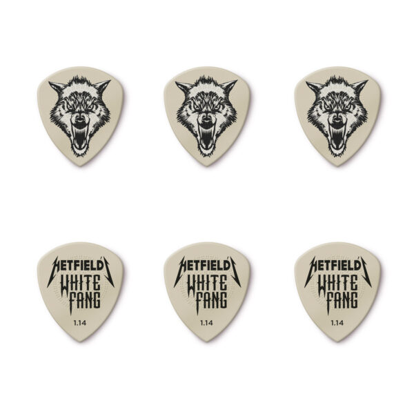 Dunlop James Hetfield White Fang 1.4 mm Pick Tin