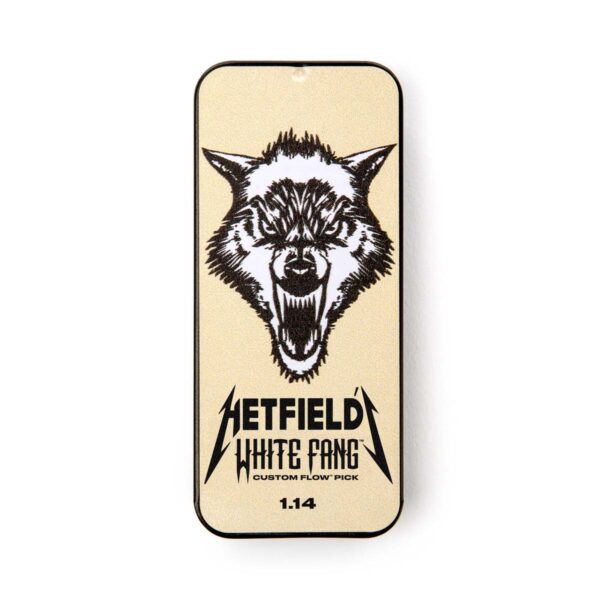 Dunlop James Hetfield White Fang 1.4 mm Pick Tin