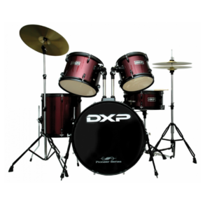 DXP 5 PCE KIT BK HW WINE RED