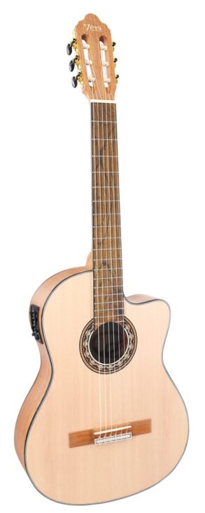 Valencia VC304CE Cutaway Classical Guitar with Pickup, Tuner | Natural