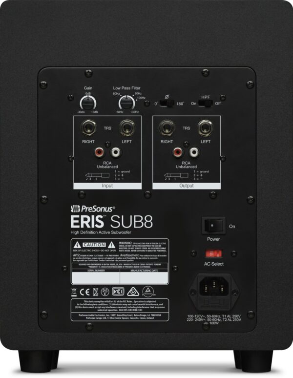 Presonus Eris 8" sub Monitor