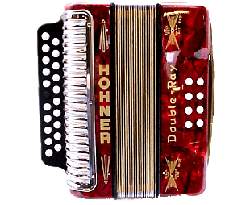 Hohner Double Ray B/C Button Accordion | Red