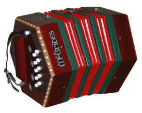 McBrides 2-Row Concertina | Wood Finish