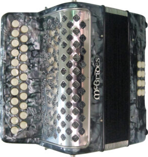 McBrides 2-Row, 23-Key B/C Button Accordion | Grey