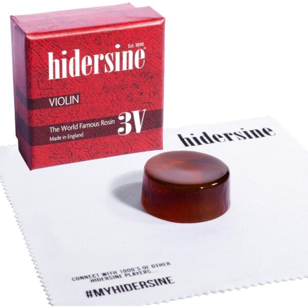 Hidersine 3V Violin Rosin | Light Amber | Medium Cake- Hard