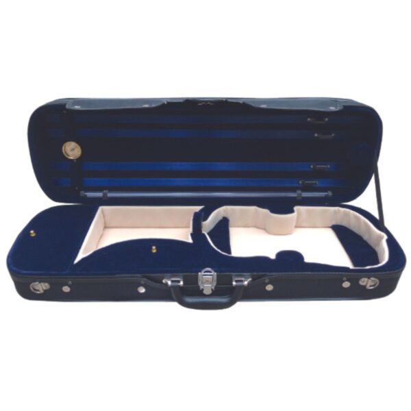 Martini Violin Case | Full Size | Hardshell Rectangle |Blue Plushlined