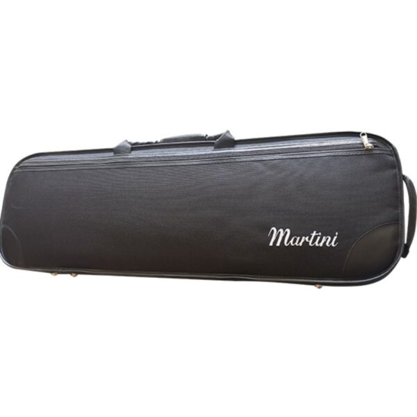 Martini Violin Case | Full Size | Hard Foam | Black with Logo