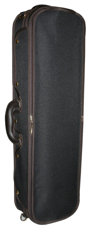 McBrides Oblong Violin Case | Hygrometer & Thermometor | Black & Wine